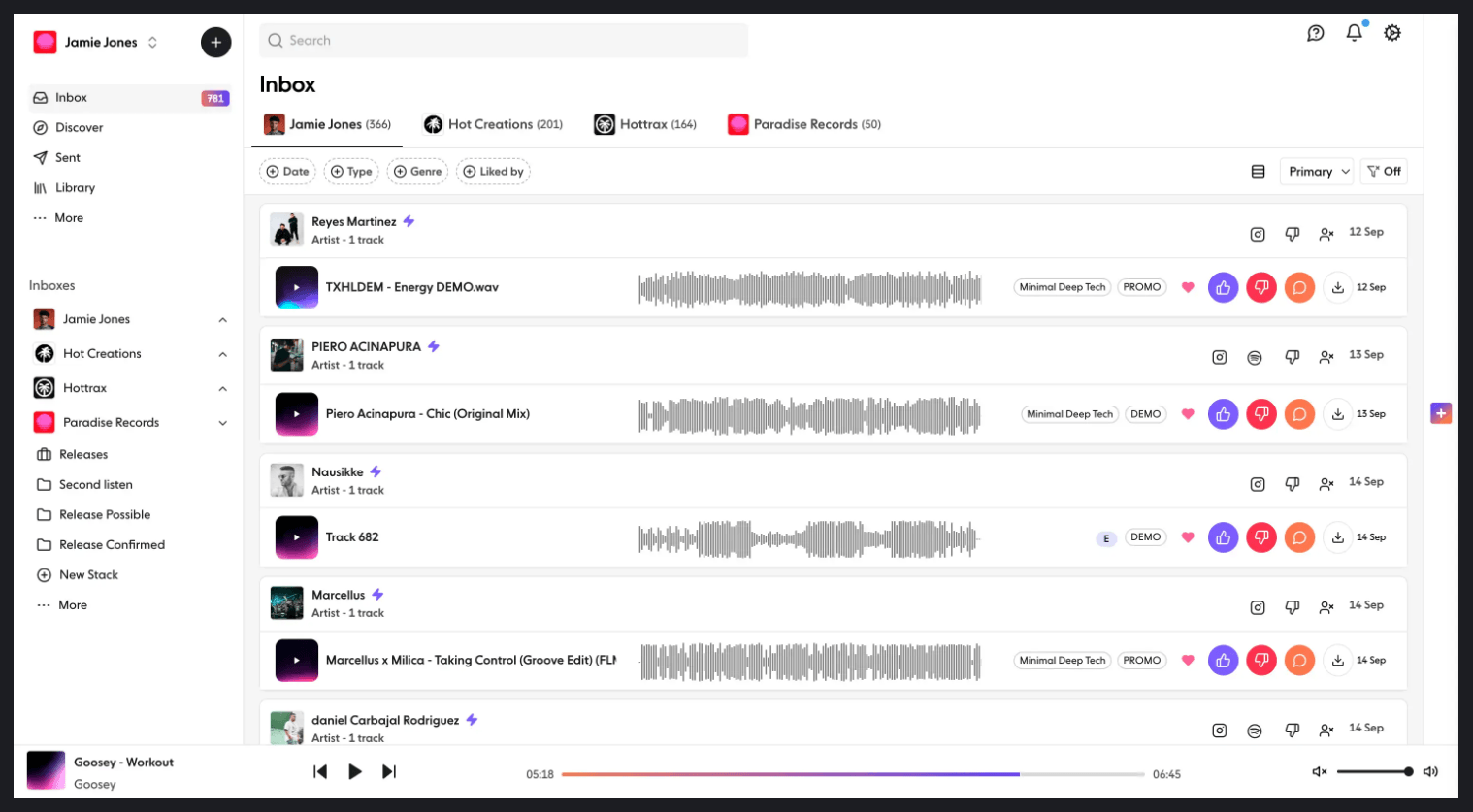 Trackstack UI