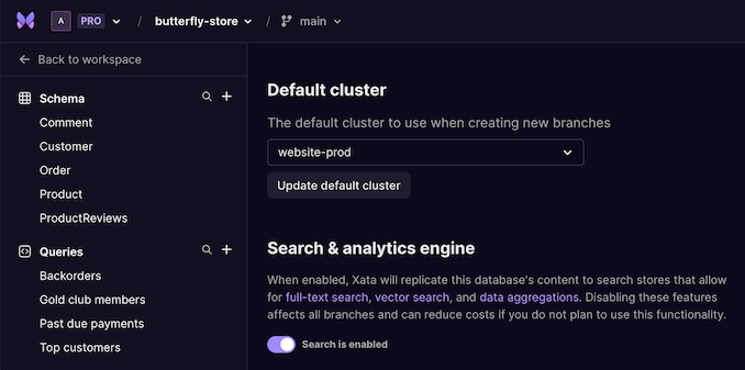 Update your default cluster