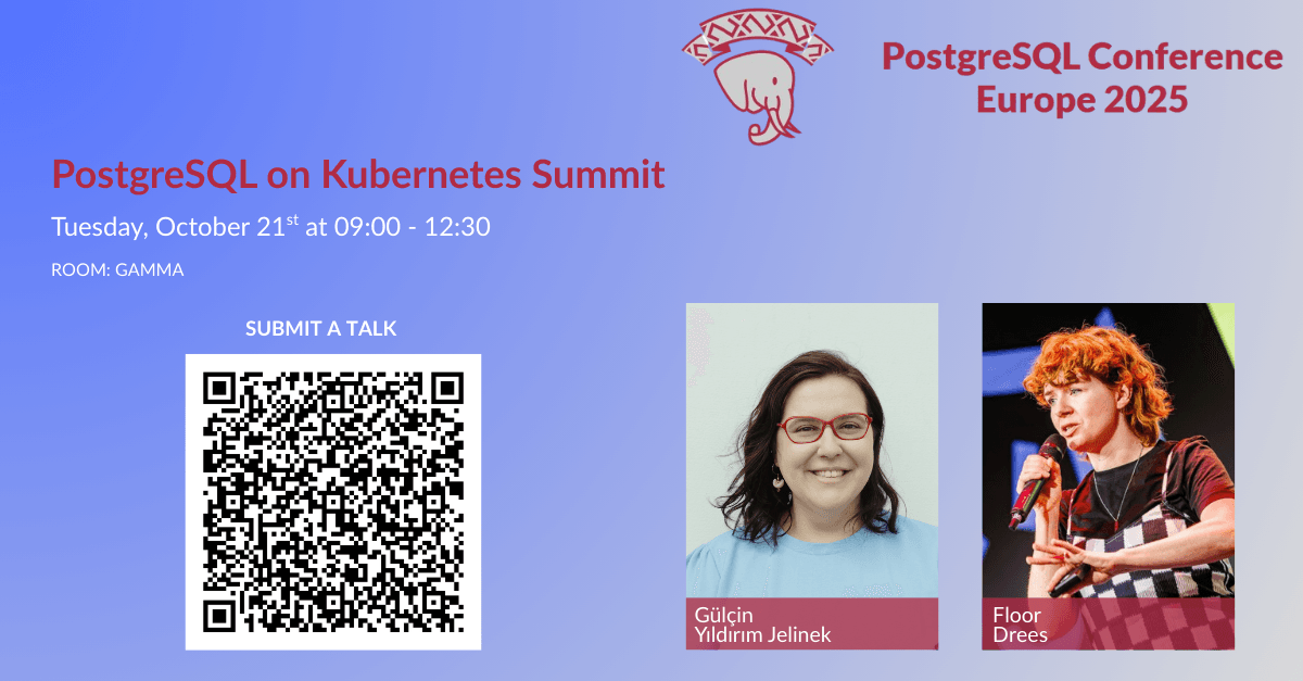 PostgreSQL on Kubernetes Summit