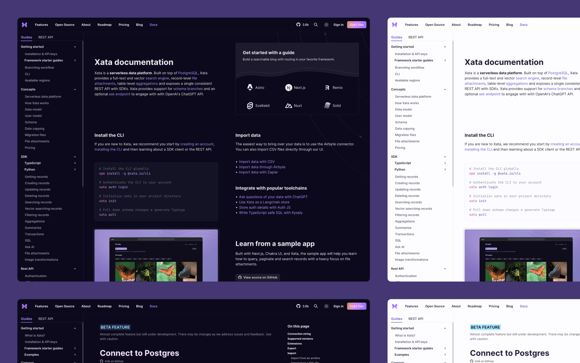 Documentation color mode