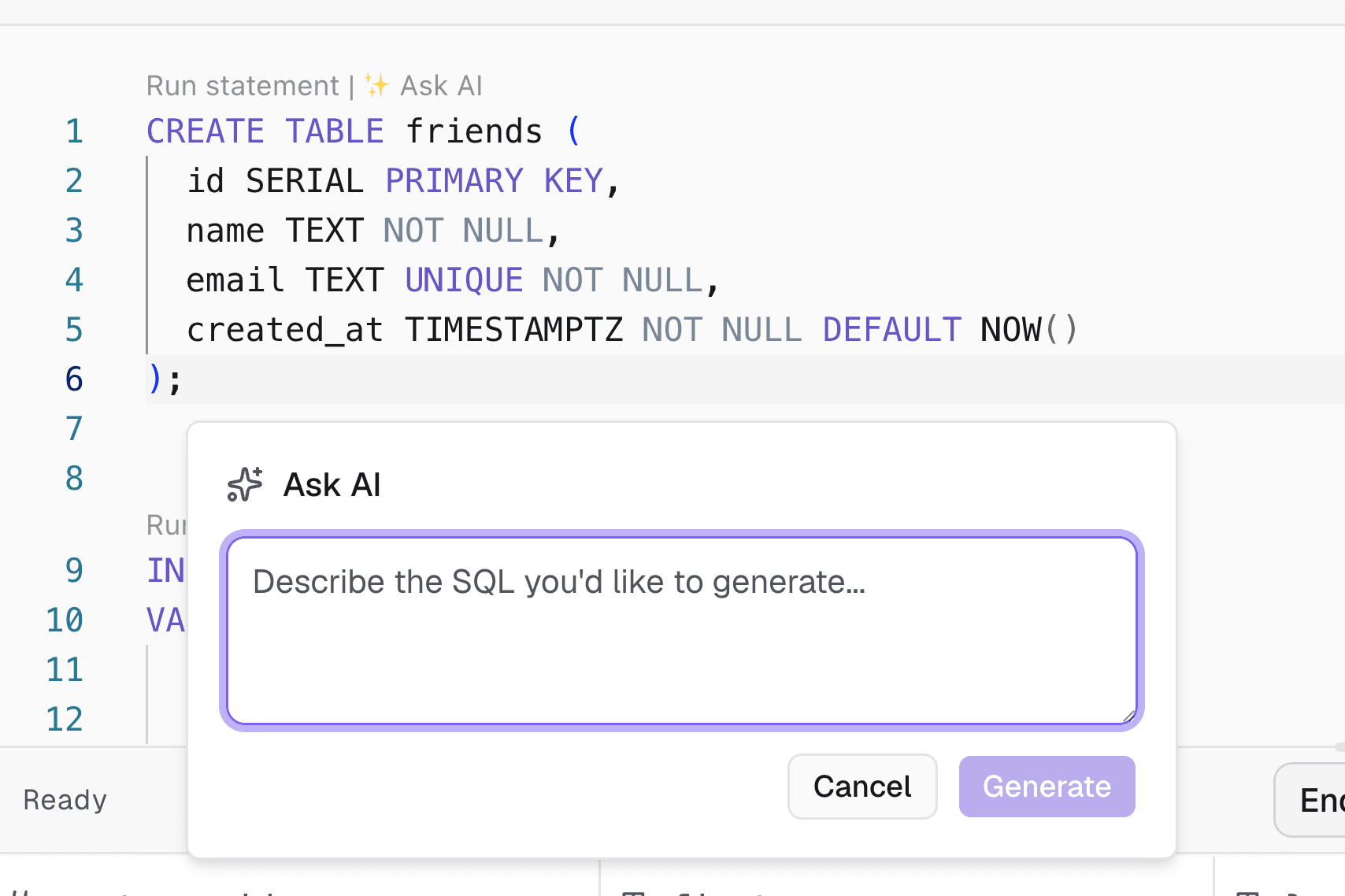 query-editor-ask-ai