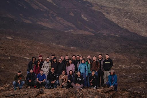 Connecting on Mount Teide