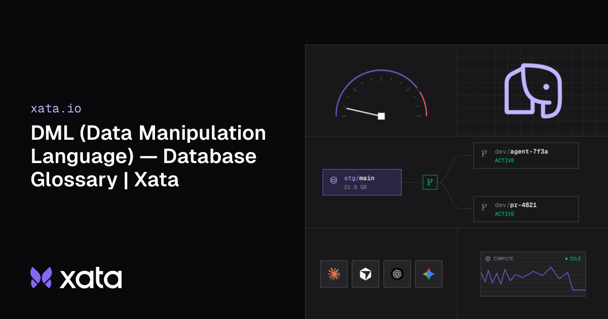 DML (Data Manipulation Language) — Database Glossary | Xata