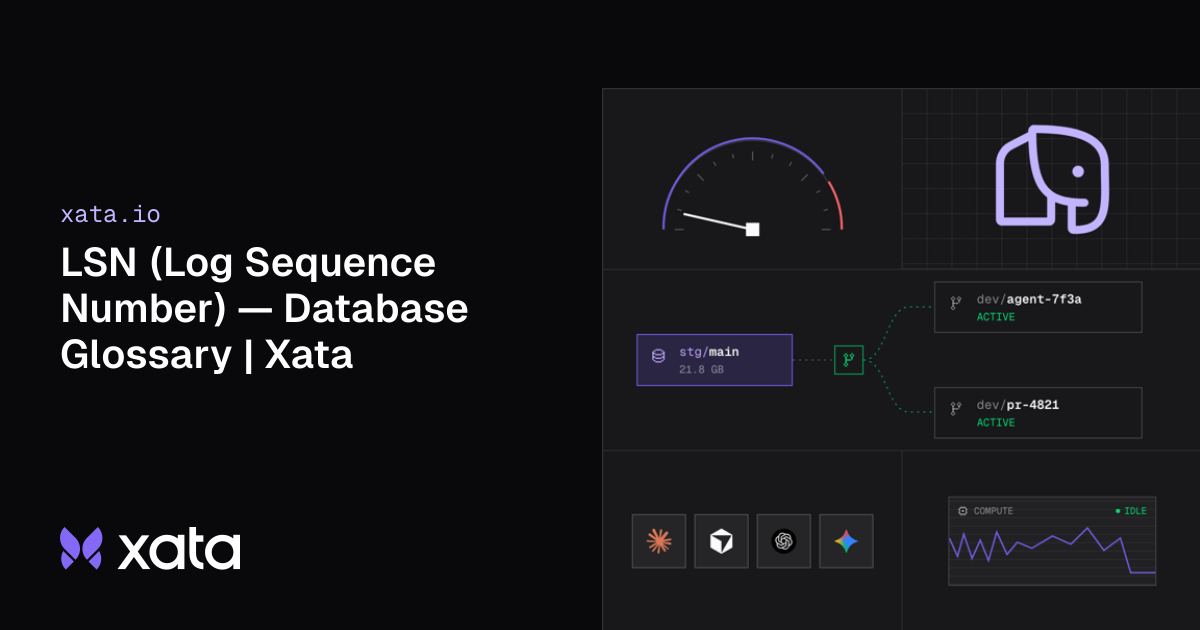 LSN (Log Sequence Number) — Database Glossary | Xata